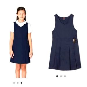 5/$25 french toast Navy double buckle jumper, great school uniform,  new w tags